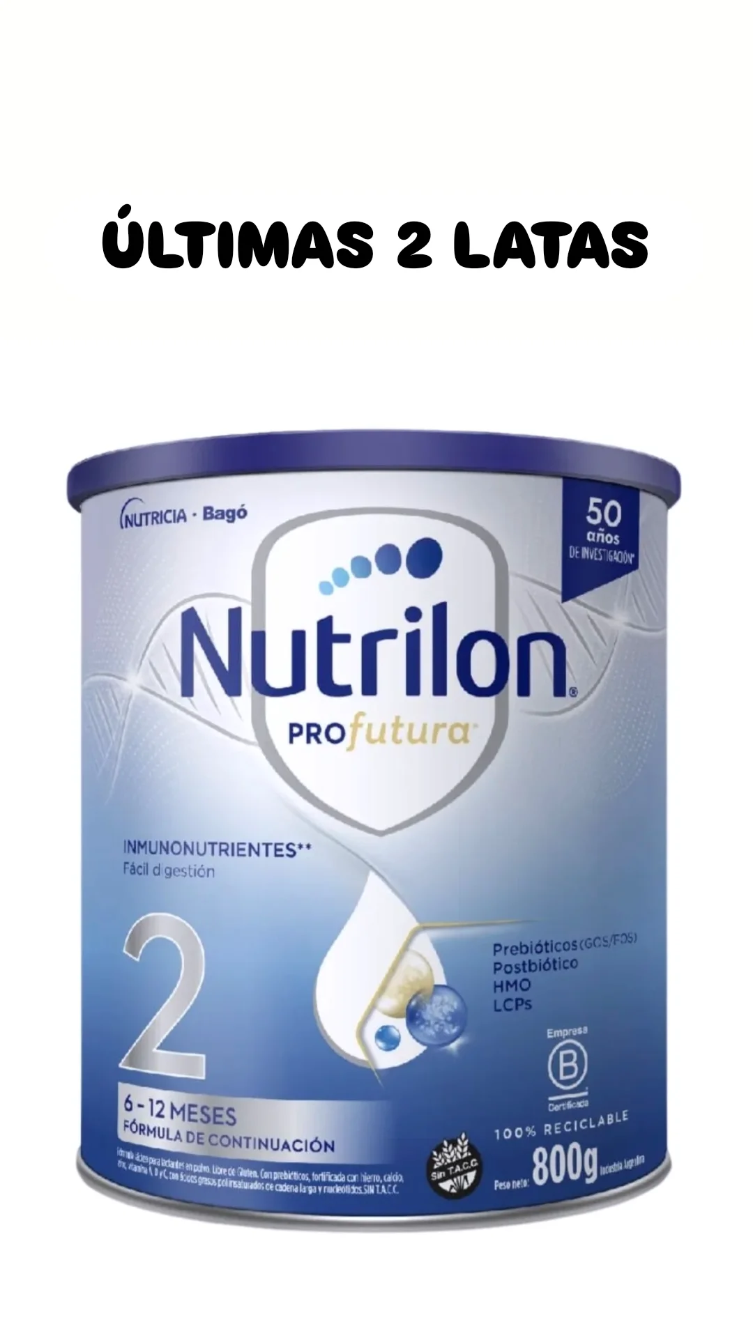LECHE NUTRILON ETAPA 2 – Pañalera Belyan