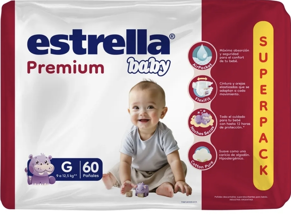ESTRELLA PREMIUN – Pañalera Belyan