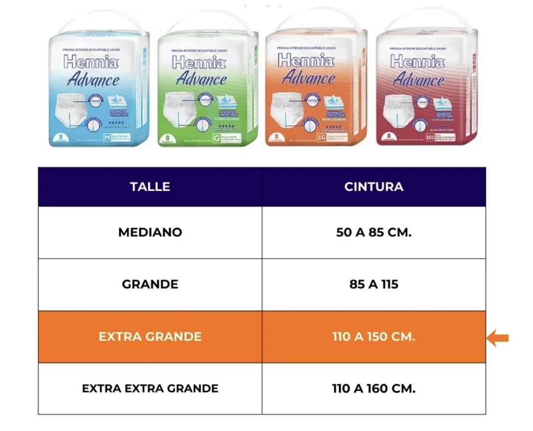 Hennia advance Gx8 – Pañalera Belyan